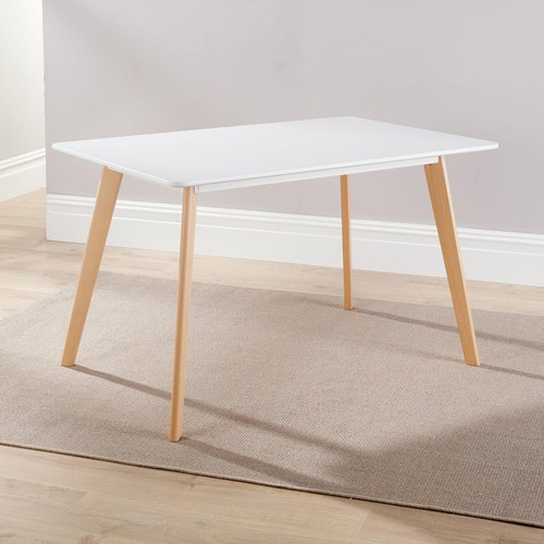 Dining table 120cm beech legs - dining,