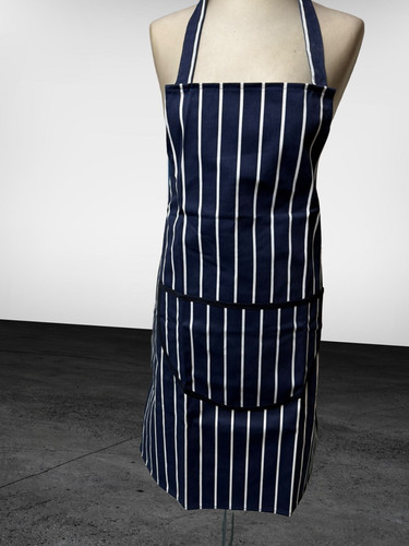 100 cotton navy stripe single - stripe,